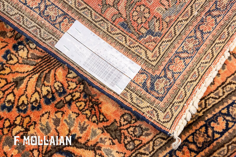 Small Antique Persian Saruk Rug n°:37885994